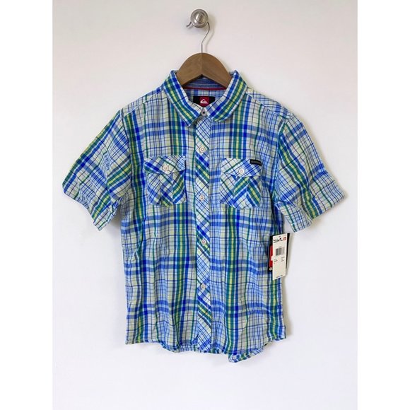 Quiksilver Tiga short sleeve button down NEW WITH TAGS - Picture 1 of 4